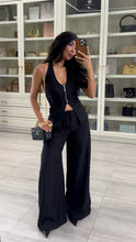 Cargar imagen en el visor de la galería, Blusa makeno negro rayas