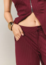 Cargar imagen en el visor de la galería, Pantalon Makeno Vinotinto Rayas