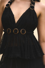 Cargar imagen en el visor de la galería, Blusa rosario negra