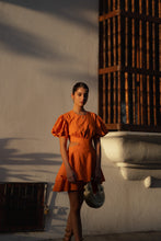 Cargar imagen en el visor de la galería, VESTIDO LA CALERA NARANJA
