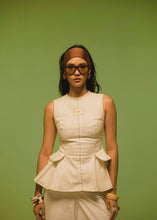 Cargar imagen en el visor de la galería, Blusa cocora blanca