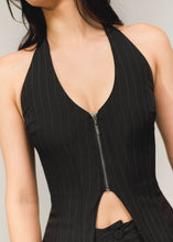 Cargar imagen en el visor de la galería, Blusa makeno negro rayas