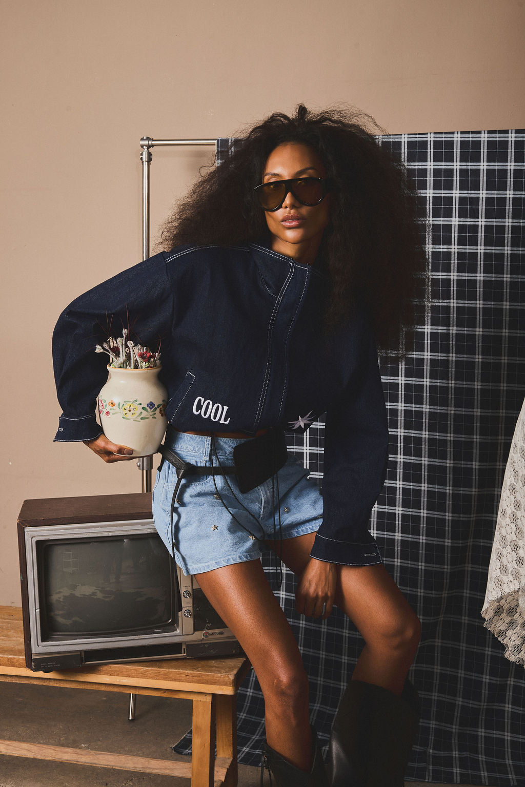 Chaqueta Macondo Denim Oscuro