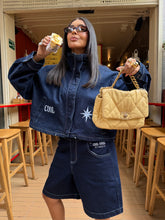Cargar imagen en el visor de la galería, Chaqueta Macondo Denim Oscuro