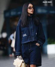 Cargar imagen en el visor de la galería, Chaqueta Macondo Denim Oscuro
