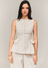 Cargar imagen en el visor de la galería, Blusa cocora blanca