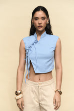 Cargar imagen en el visor de la galería, TOP ORIENTAL CELESTE