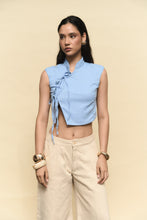 Cargar imagen en el visor de la galería, TOP ORIENTAL CELESTE