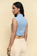 Cargar imagen en el visor de la galería, TOP ORIENTAL CELESTE