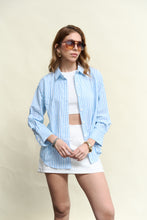 Cargar imagen en el visor de la galería, Camisa lino rayas