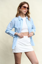 Cargar imagen en el visor de la galería, Camisa lino rayas