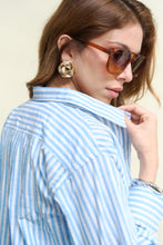Cargar imagen en el visor de la galería, Camisa lino rayas