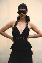 Cargar imagen en el visor de la galería, Blusa rosario negra