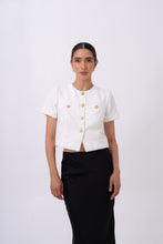 Cargar imagen en el visor de la galería, Blusa Marquesa blanca