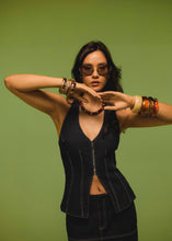 Cargar imagen en el visor de la galería, Blusa candelaria denim