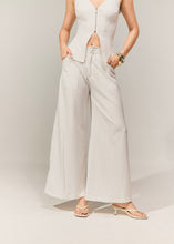 Cargar imagen en el visor de la galería, Pantalon Makeno blanco rayas