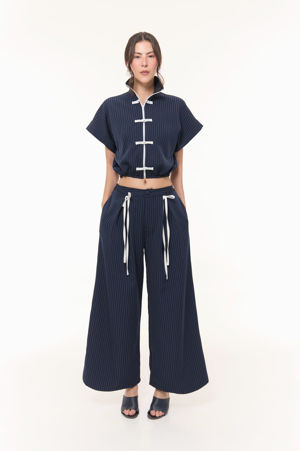 Set Brooklyn Azul Rayas