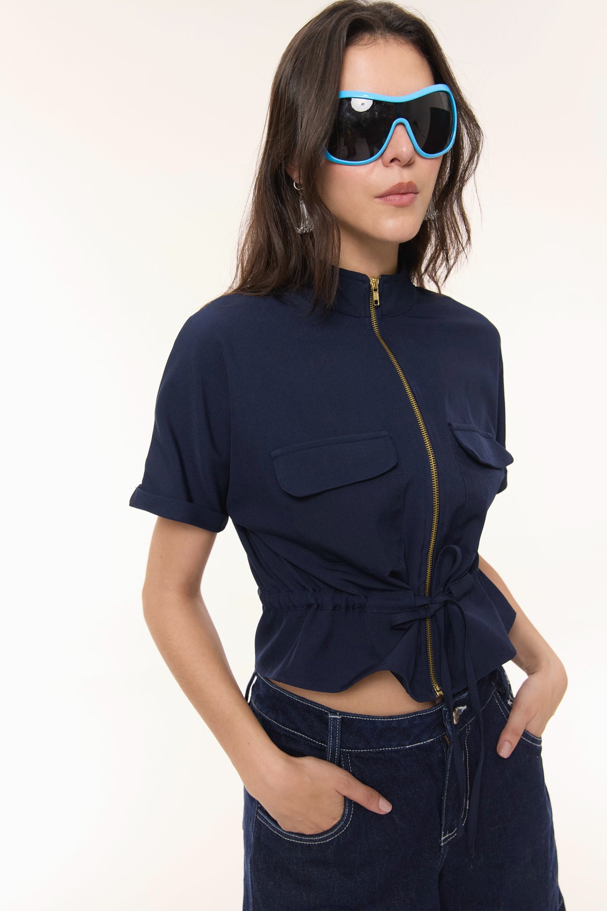 Blusa Canela Azul Navy