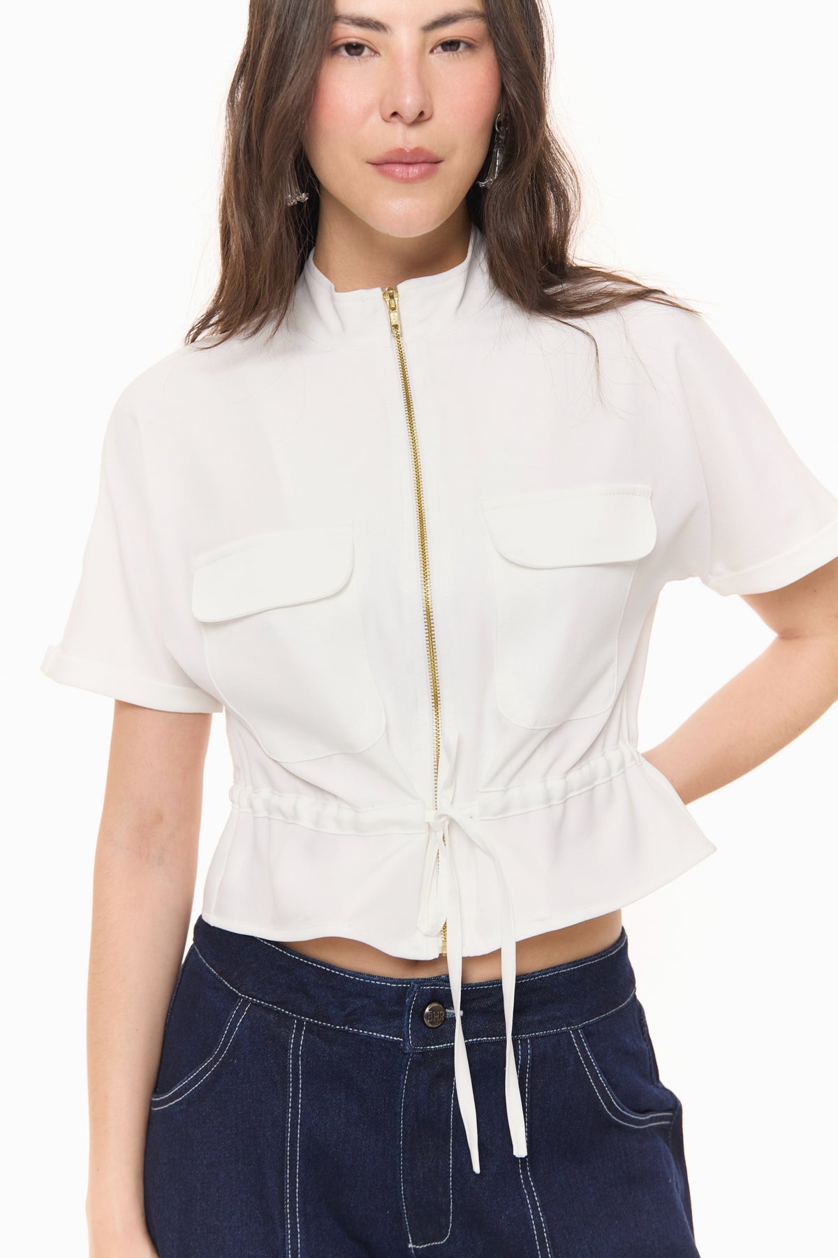 Blusa Canela Blanca