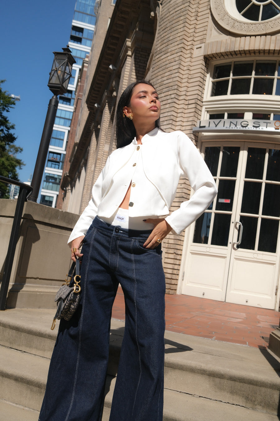 Bomber Jacket tiramisu blanco
