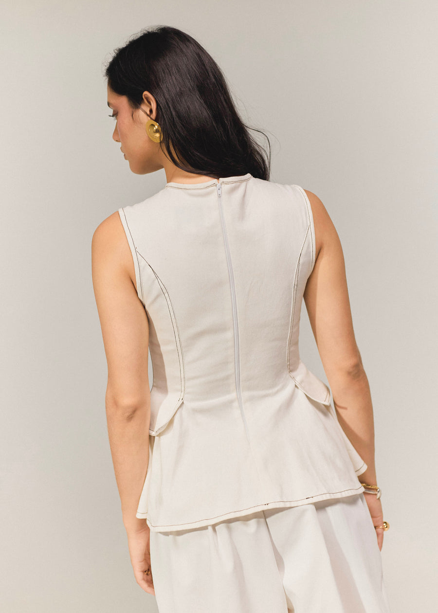 Blusa cocora blanca