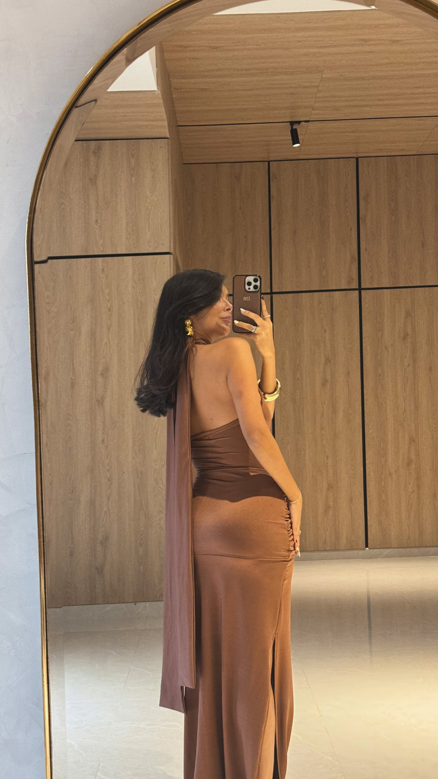 Vestido Serena Cafe