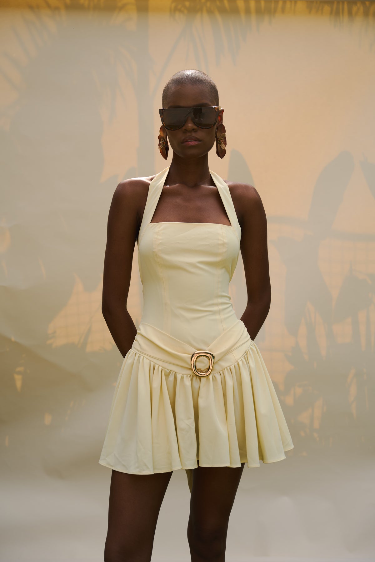 Vestido cristal amarillo