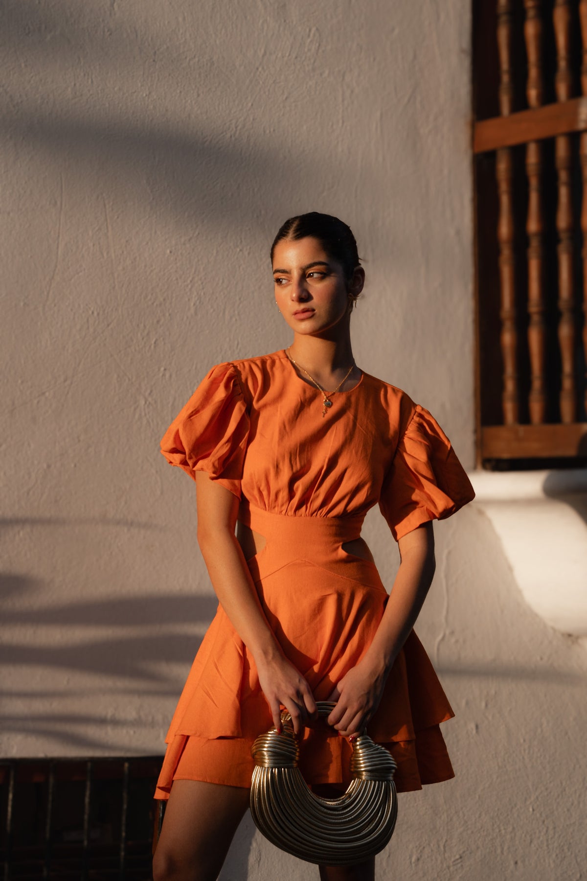 VESTIDO LA CALERA NARANJA