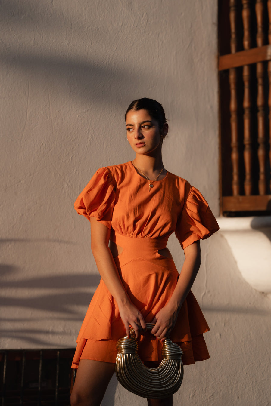 VESTIDO LA CALERA NARANJA