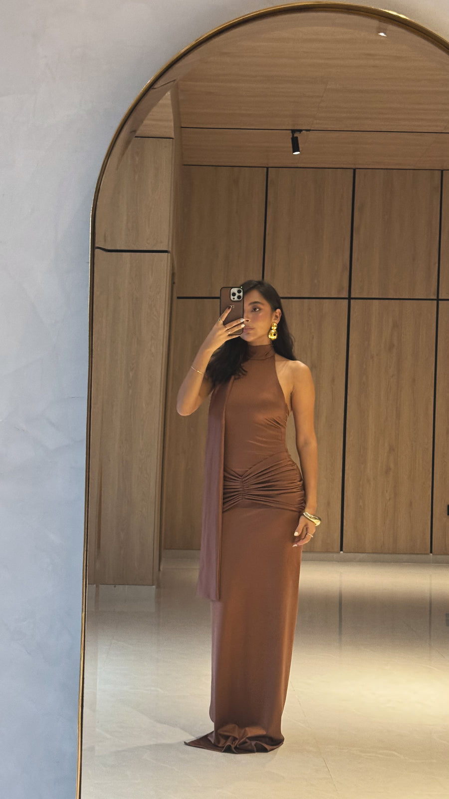 Vestido Serena Cafe
