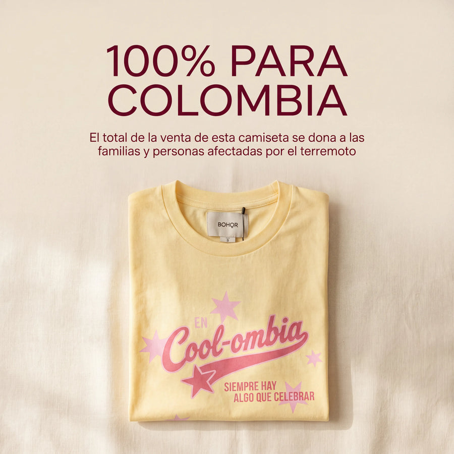 Camiseta Cool-ombia · 100% para Colombia