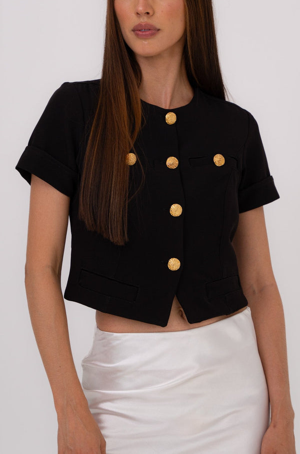 Blusa Marquesa negra