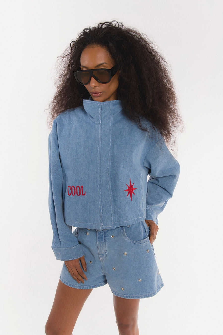 Chaqueta Macondo Denim Claro
