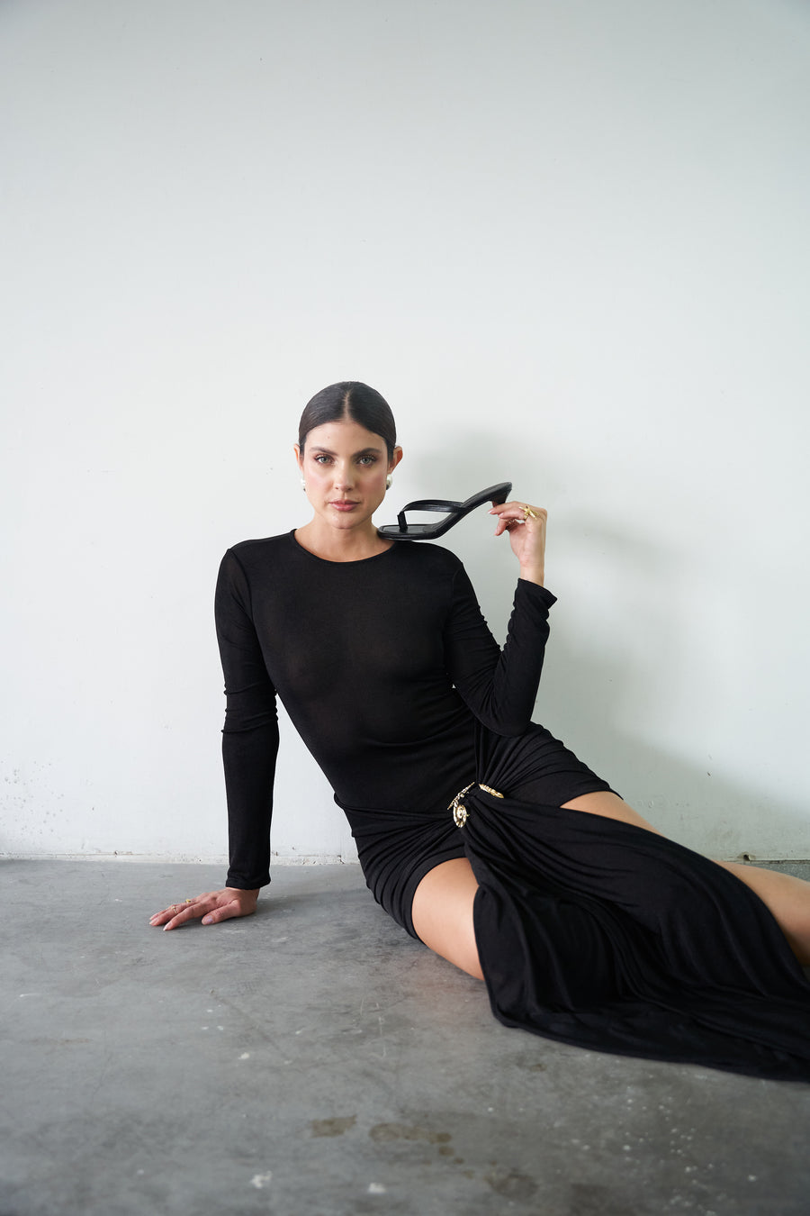 Vestido caracola negro