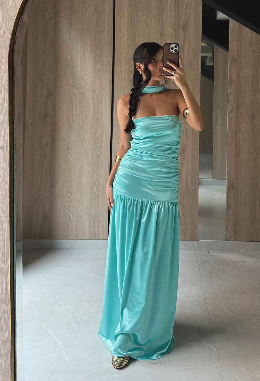 Vestido Ceiba Aguamarina