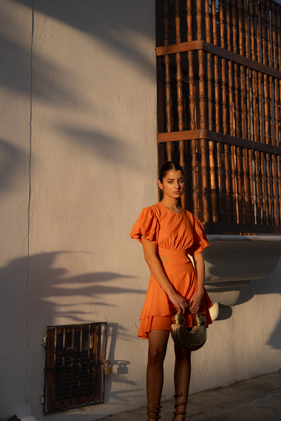 VESTIDO LA CALERA NARANJA