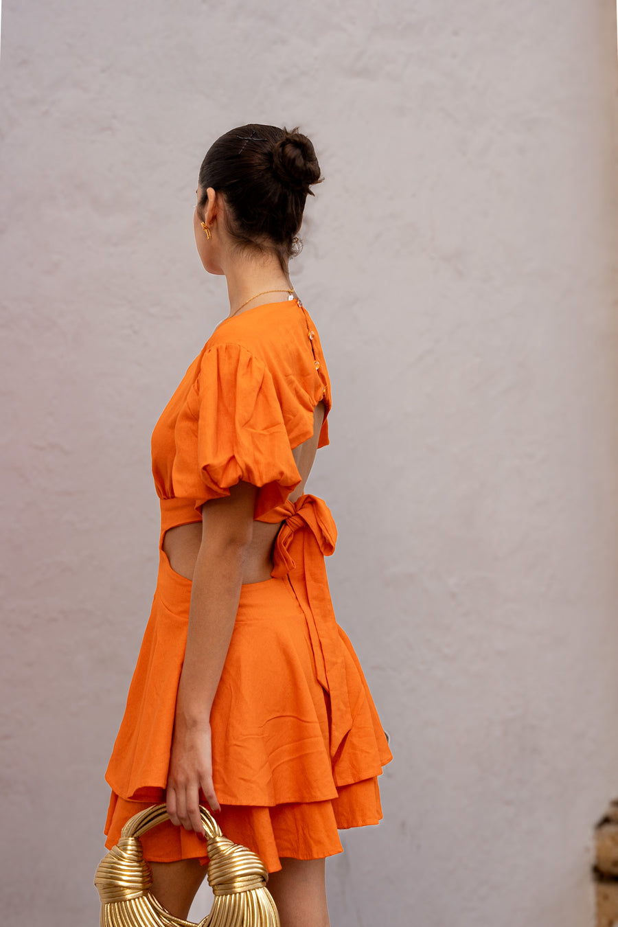 VESTIDO LA CALERA NARANJA