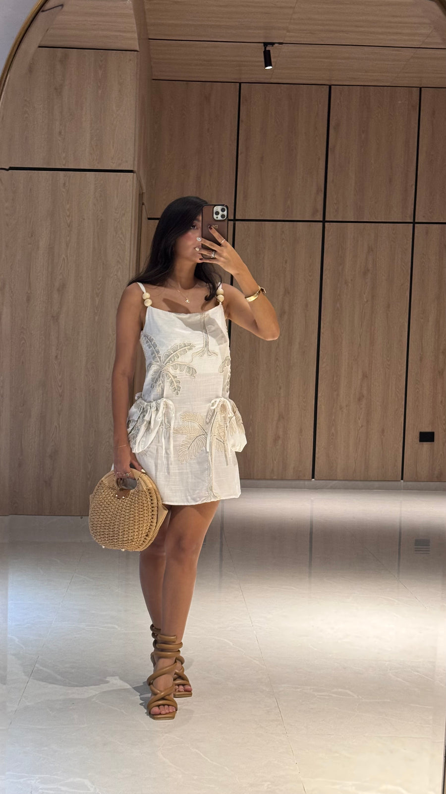 Vestido Loreta Palmeras Verdes