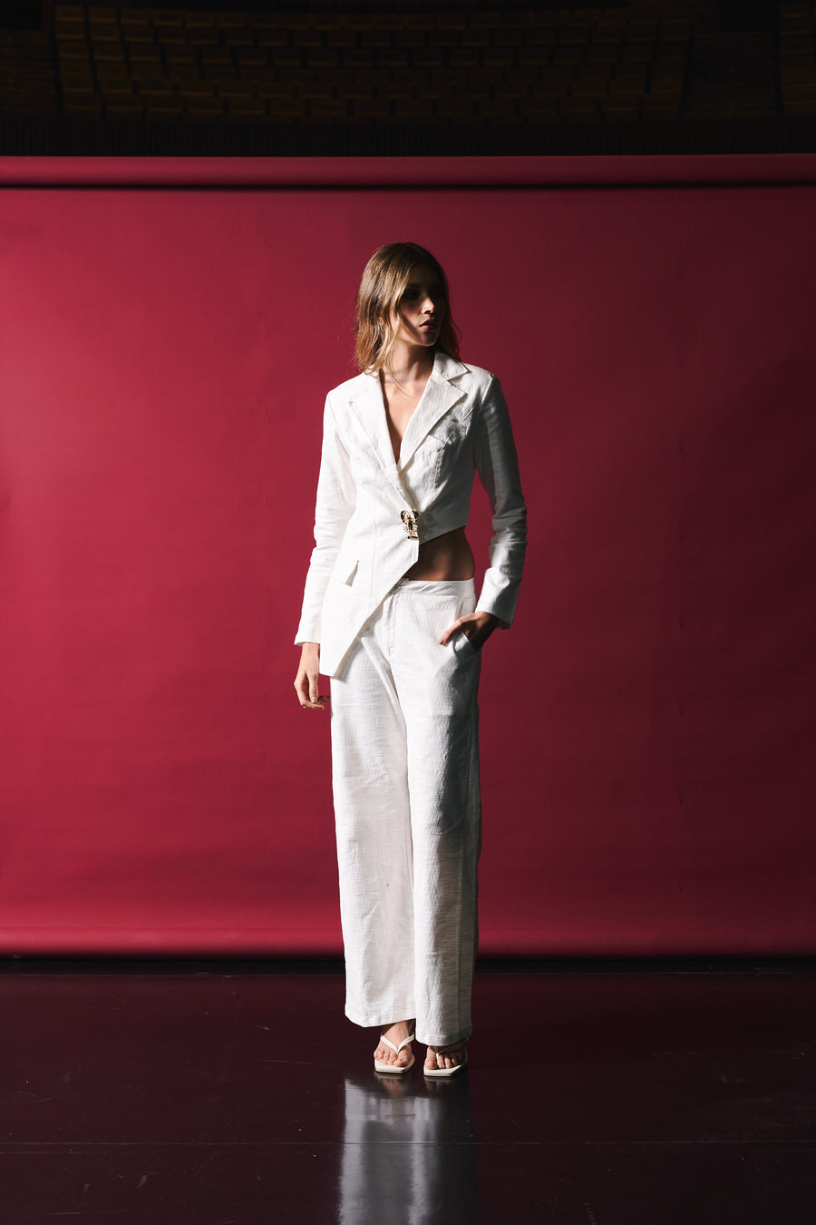 Blazer Providencia marfil
