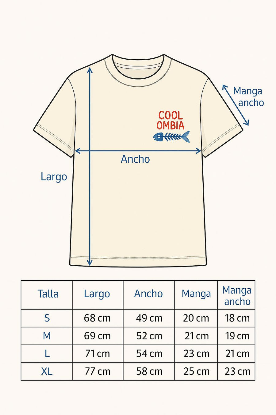 Camiseta COOL-OMBIA🐟 (OVERSIZE)