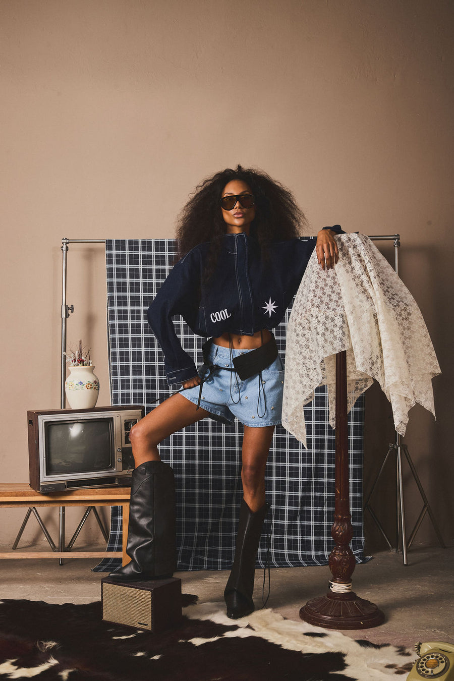 Chaqueta Macondo Denim Oscuro