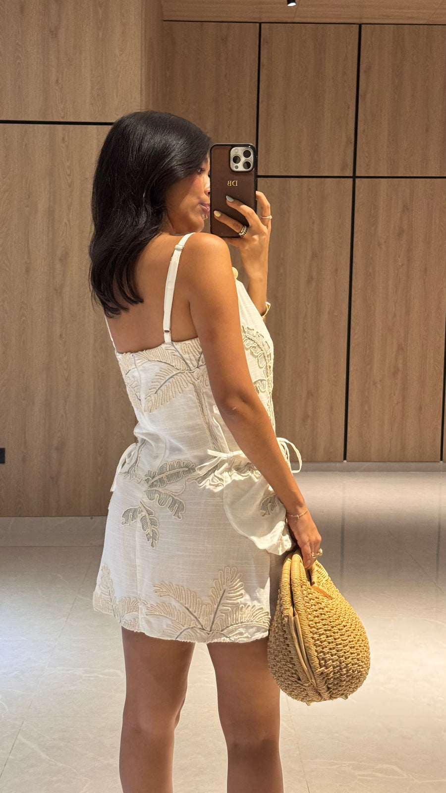 Vestido Loreta Palmeras Verdes