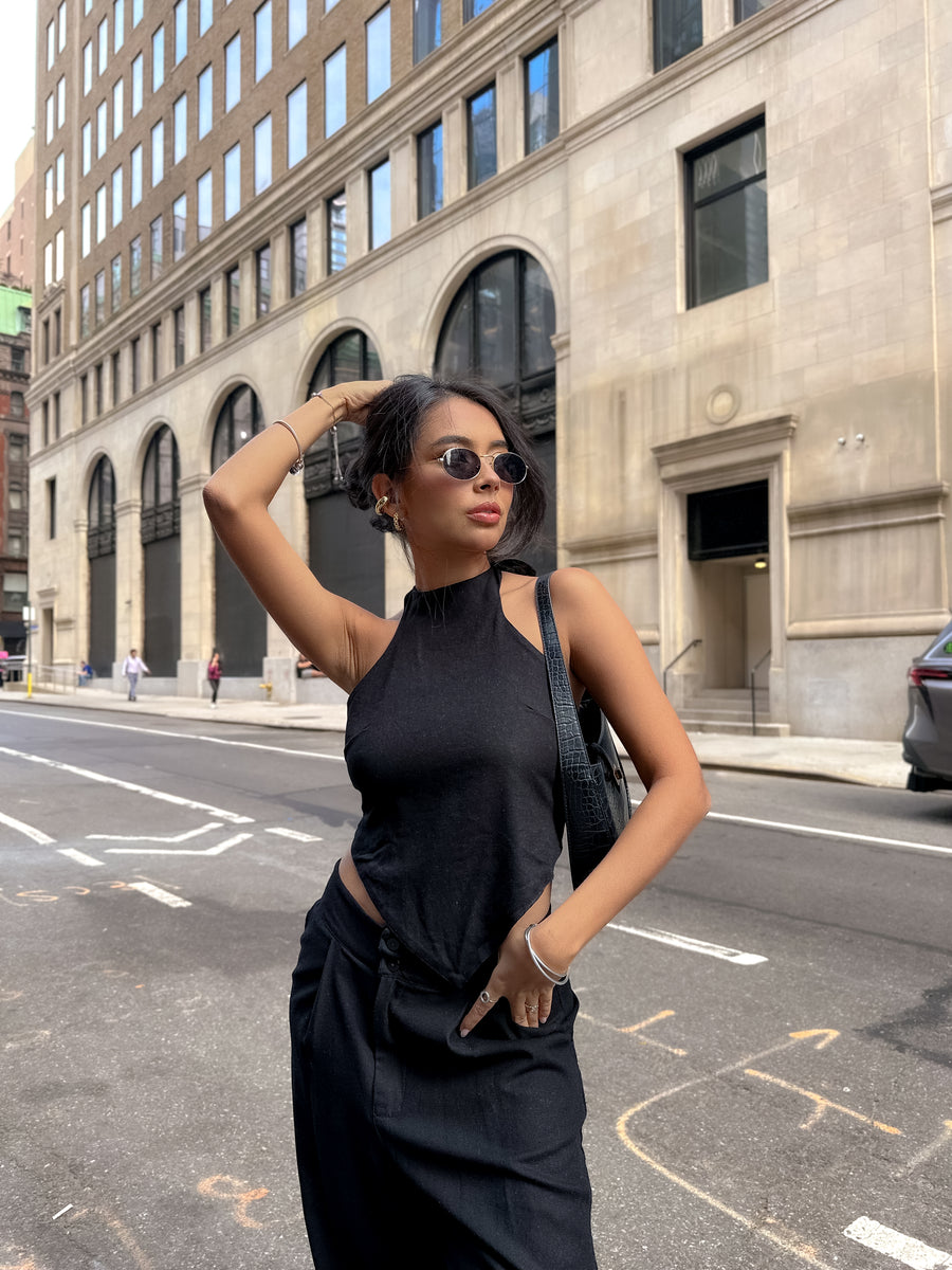 Top Francesca negro