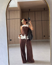 Cargar imagen en el visor de la galería, Pantalón Versalles Café
