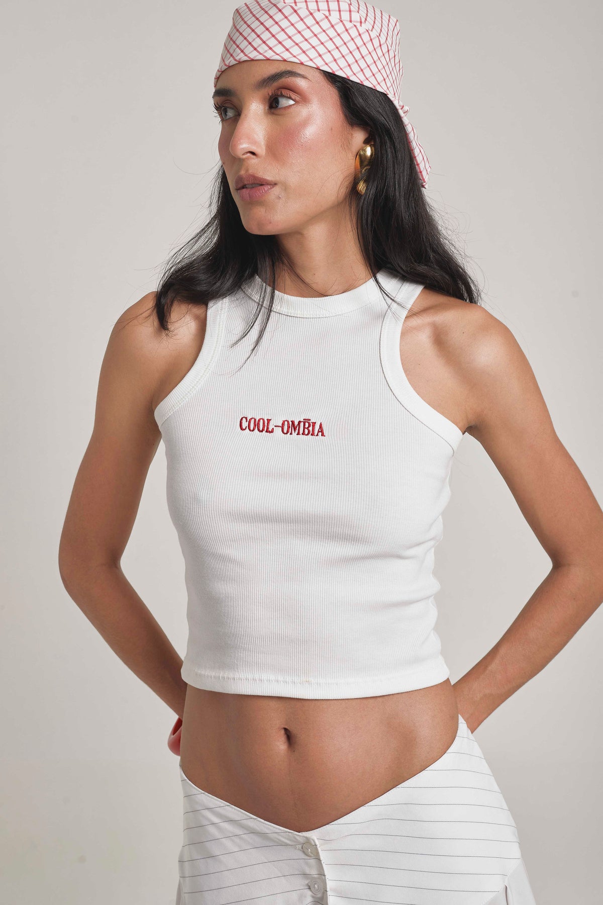 Tank Top Cool-ombia Blanca