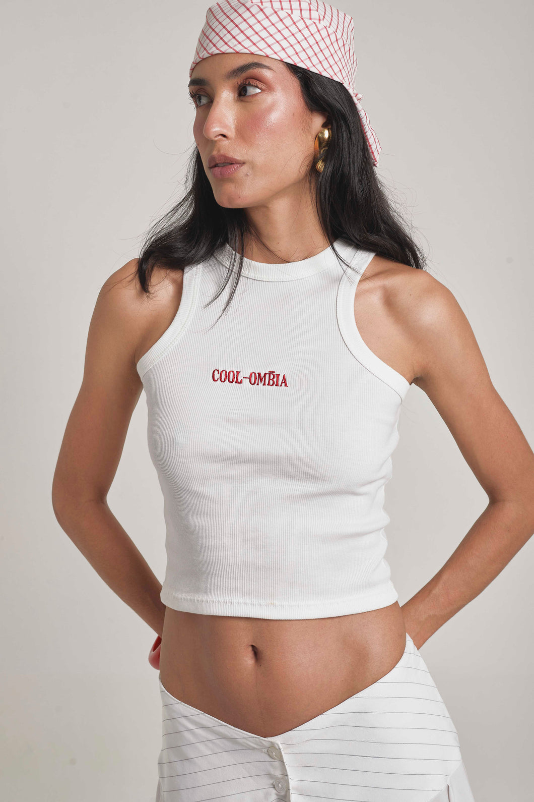 Tank Top Cool-ombia Blanca