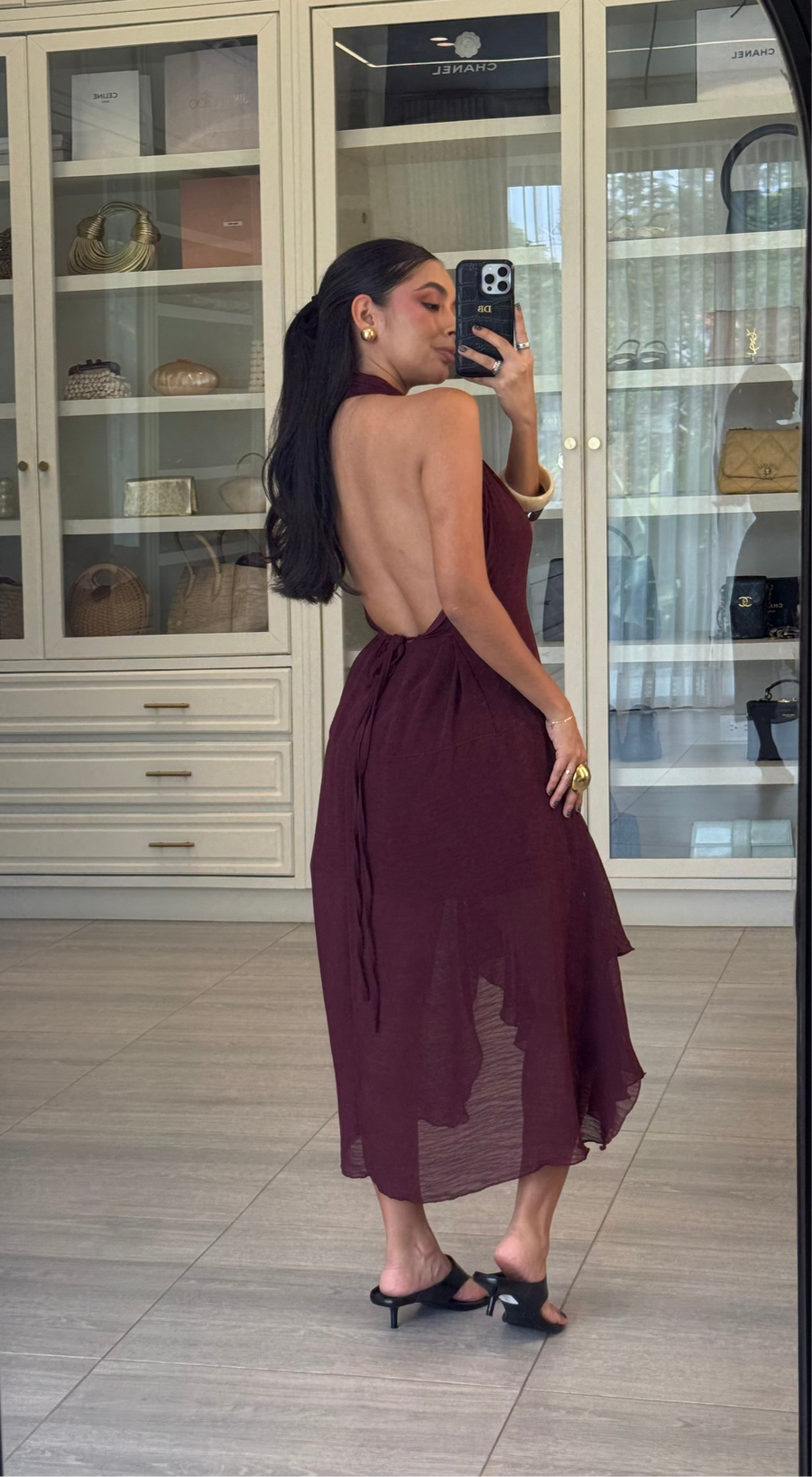 Vestido Raiz Vinotinto