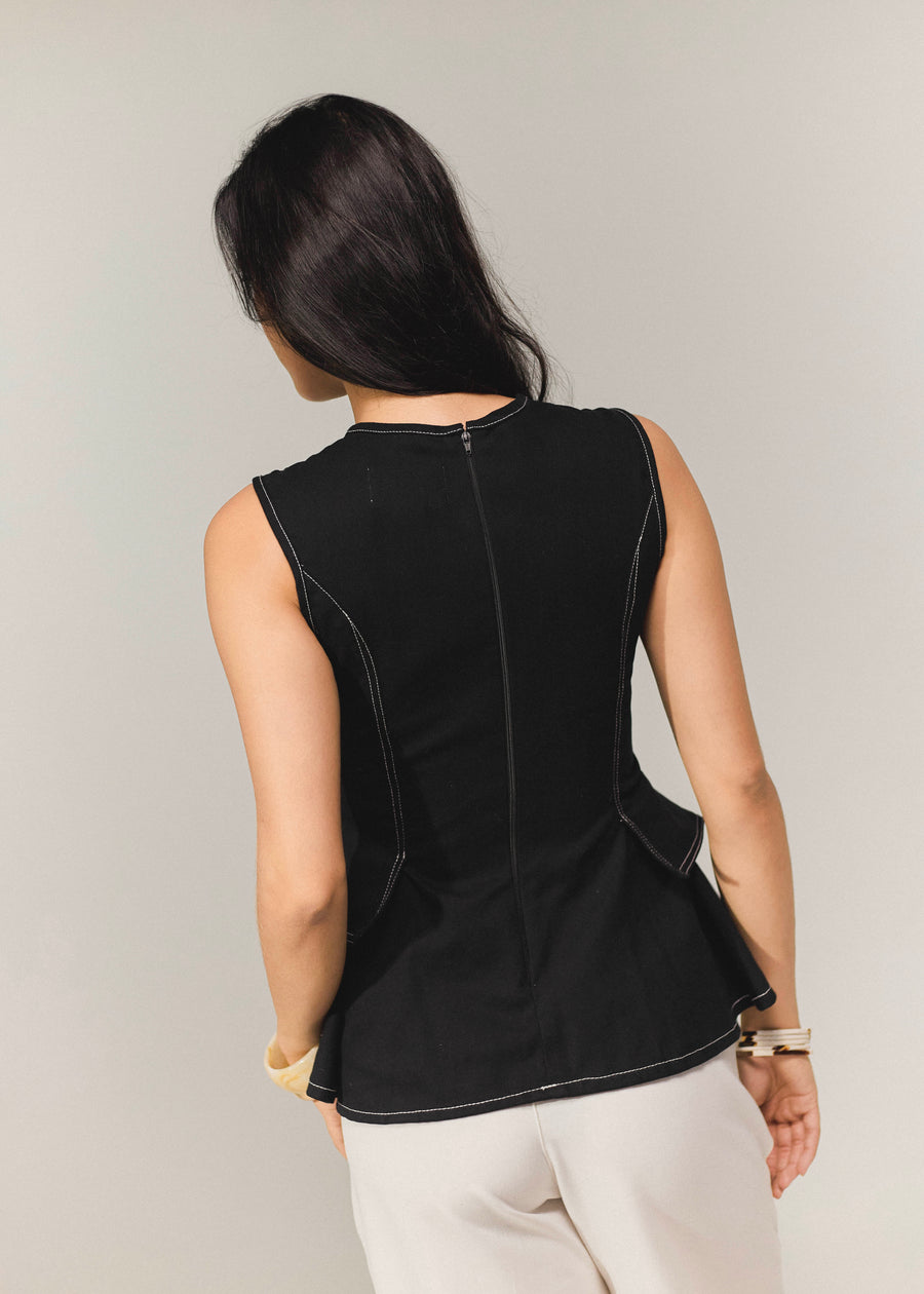 Blusa cocora negra