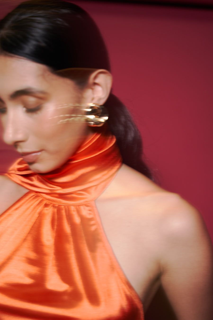 Vestido blush naranja