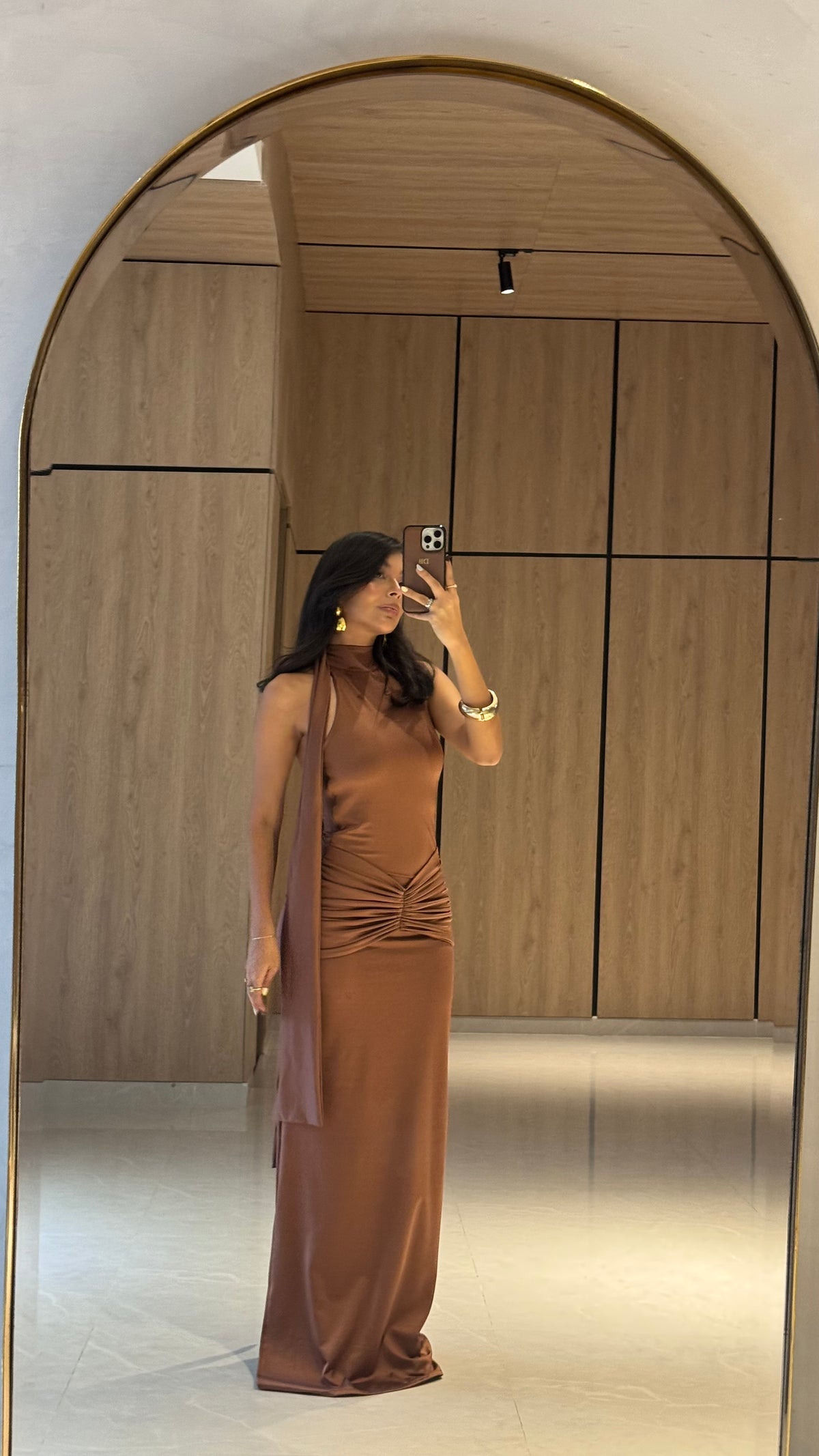 Vestido Serena Cafe